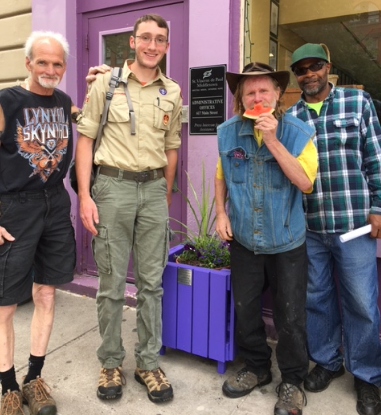 BS and guys with planter